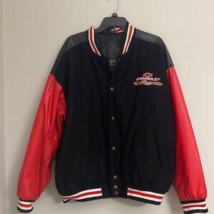 Vintage Chevrolet Nascar Racing Varsity Jacket red-black size XL